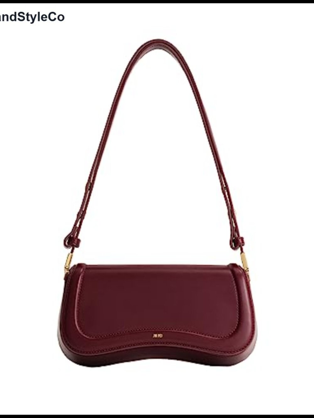 Vegan Leather Shoulder Bag with Adjustable Strap